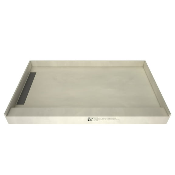 Tile Redi WF3260L-PVC-2.5 Wonderfall Trench 32" X 60" Rectangular Shower Base - Tileable