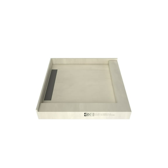 Tile Redi WF3636LDR-PVC Wonderfall Trench 36" X 36" Square Shower Base
