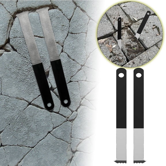 Tile Removal Chisel Scraper Tool Set - Stainless Steel Grout Cleaning Hand Tools - Home Garden Tools for Wall Floor Cleaning (Size 7.87x0.79 Inches)