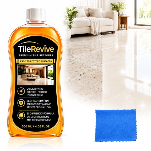Tile Revive Floor Cleaner, Premium Restorer, Multi-Surface Wood Floor Polish Cleaner Quick Shine Cleaning, for Hardwood Laminate Porcelain