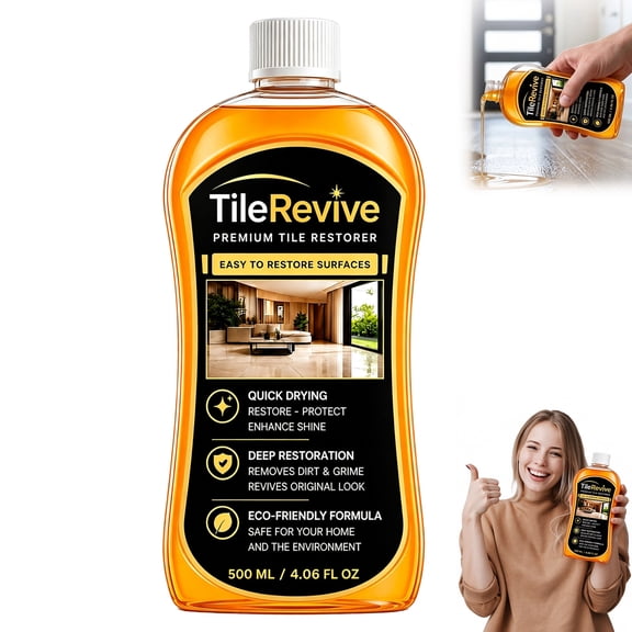 Tile Revive Floor Cleaner, Premium Restorer for Tile & Wood, Floorevive Professional (500ML, 1PC)