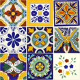 thumbnail image 1 of Tile Set of 9 Individual 6x6 Mixed Ceramic Talavera Mexican Tiles$$Tools & Hardware Other, 1 of 5