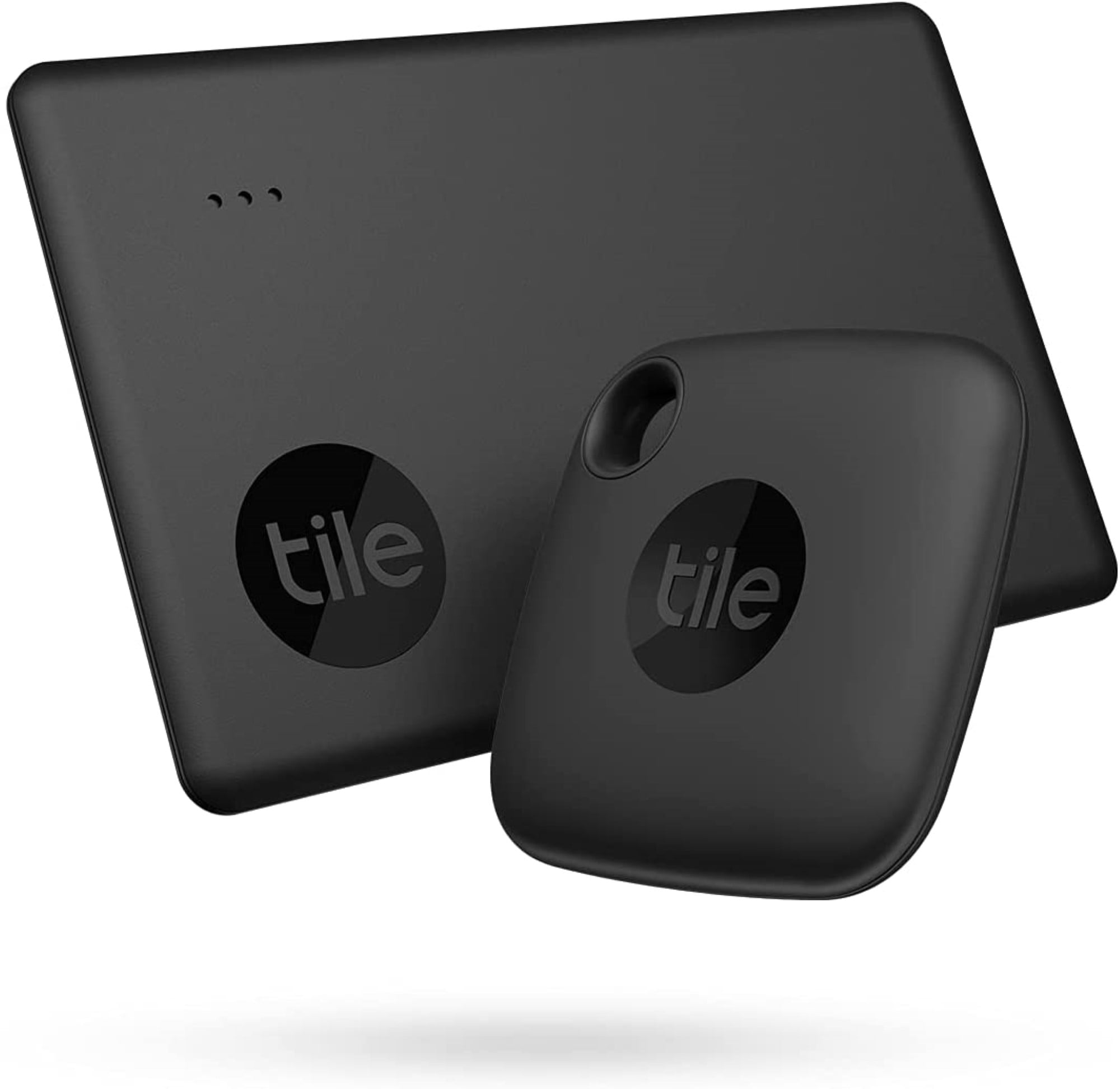 Tile スターターパック2022(Mate➕Slim)２個(ブラック) Tile Water-Resistant Wallet Tracker Starter Pack (2022) - 2