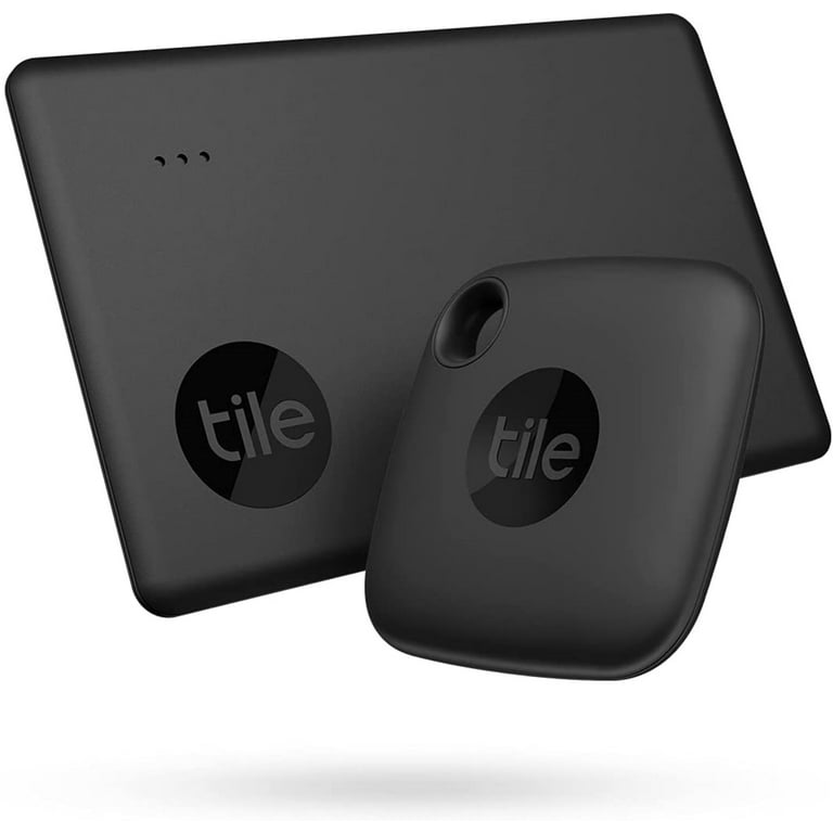 Tile スターターパック2022(Mate➕Slim)２個(ブラック) Tile Water-Resistant Wallet Tracker Starter Pack (2022) - 2 pack