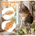 thumbnail image 1 of Tile Sticker Holder Cat Tracking Collar, Reflective Small Dog Collar with Protective Holder for Tracking Tag, Anti-Lost Adjustable Pet Neck Strap with Bell, Lightweight, Orange, 1 of 5