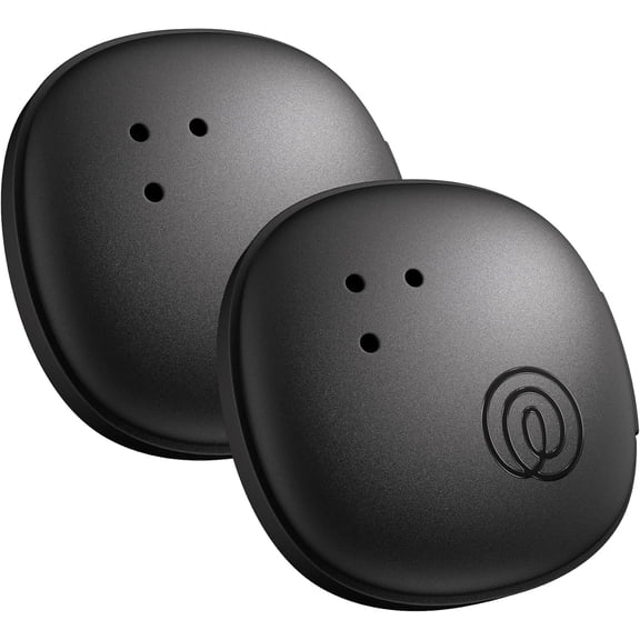 Tile by Sticker - Small Bluetooth Tracker, Remote Finder and Item Locator for Bikes, Glasses and More. h iOS and Android Compatible. Phone Finder. 2-Pack (Black)