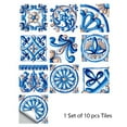 thumbnail image 1 of Tile Stickers Kitchen Adhesive Tile Transfers Sticker for Bathroom Peel Stick Self-Adhesive Tile Decals Wall Decor Colorful Retro Style, 1 of 1