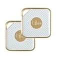thumbnail image 1 of Tile Style Pro - Key Finder. Phone Finder. Anything Finder - 2 Pack, Gold, 1 of 21