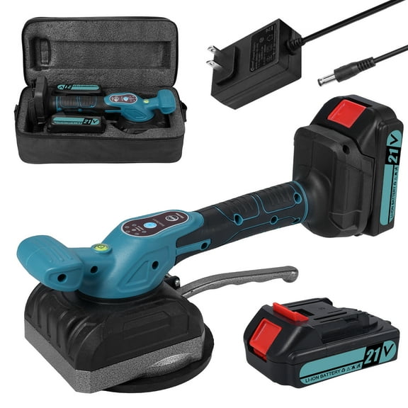 Tile Tile Vibration Levelling Machine 21V Tile Tiling Tool With 5 Adjustable Speed High Loading Capacity Wall Floor Tiles Laying Vibrating Tool Enlarged Suction Cup With Bubble