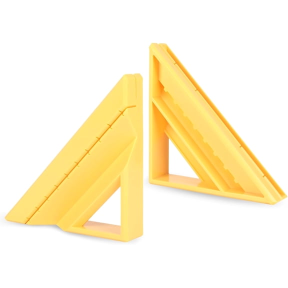 Tile Cutting Tool for Precise 45-Degree Miter Cuts - Edge Trim Square Accessories for Pros & Beginners (1 Piece, Yellow)