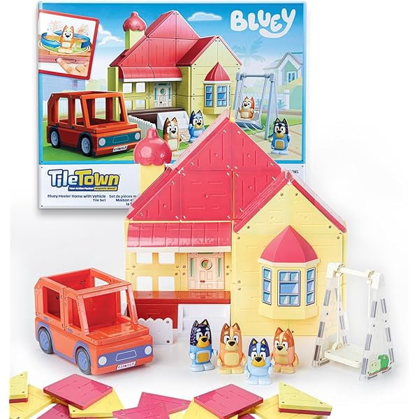 bluey family juguetes de bluey Juguete Pack X4 Figuras Bluey BLUEY