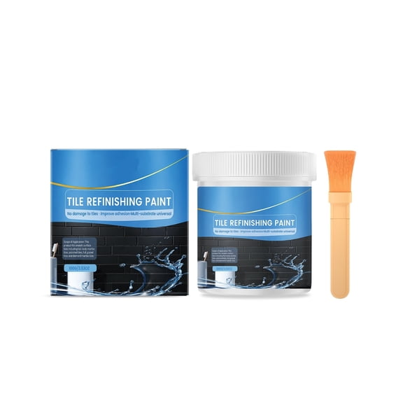 Tile and Tub Refinishing Paint Kit, Waterproof Scratch-Resistant Repair Coating, All-in-One Porcelain and Ceramic Tile Paint for Bathtub, Shower and Bathroom Sink Renovation