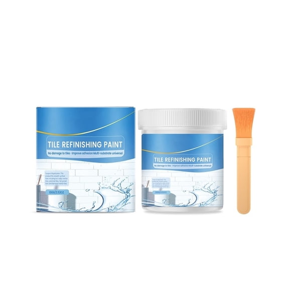 Tile and Tub Refinishing Paint Kit, Waterproof Scratch-Resistant Repair Coating, All-in-One Porcelain and Ceramic Tile Paint for Bathtub, Shower and Bathroom Sink Renovation
