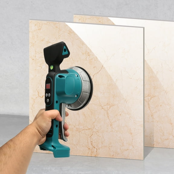 Tile Vibration Leveling Machine, for Makita 20V Battery (Battery NOT Included) Tiler Vibrator Tool with Ten Adjustable Speed & Suction Cup & Digital Display & Lock Design for Floor | Tile | Wall