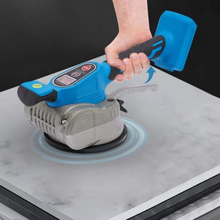 Tile Vibration Leveling Machine, for Makita 20V Battery (Battery NOT Included) Tiler Vibrator Tool with Ten Adjustable Speed & Suction Cup & Digital