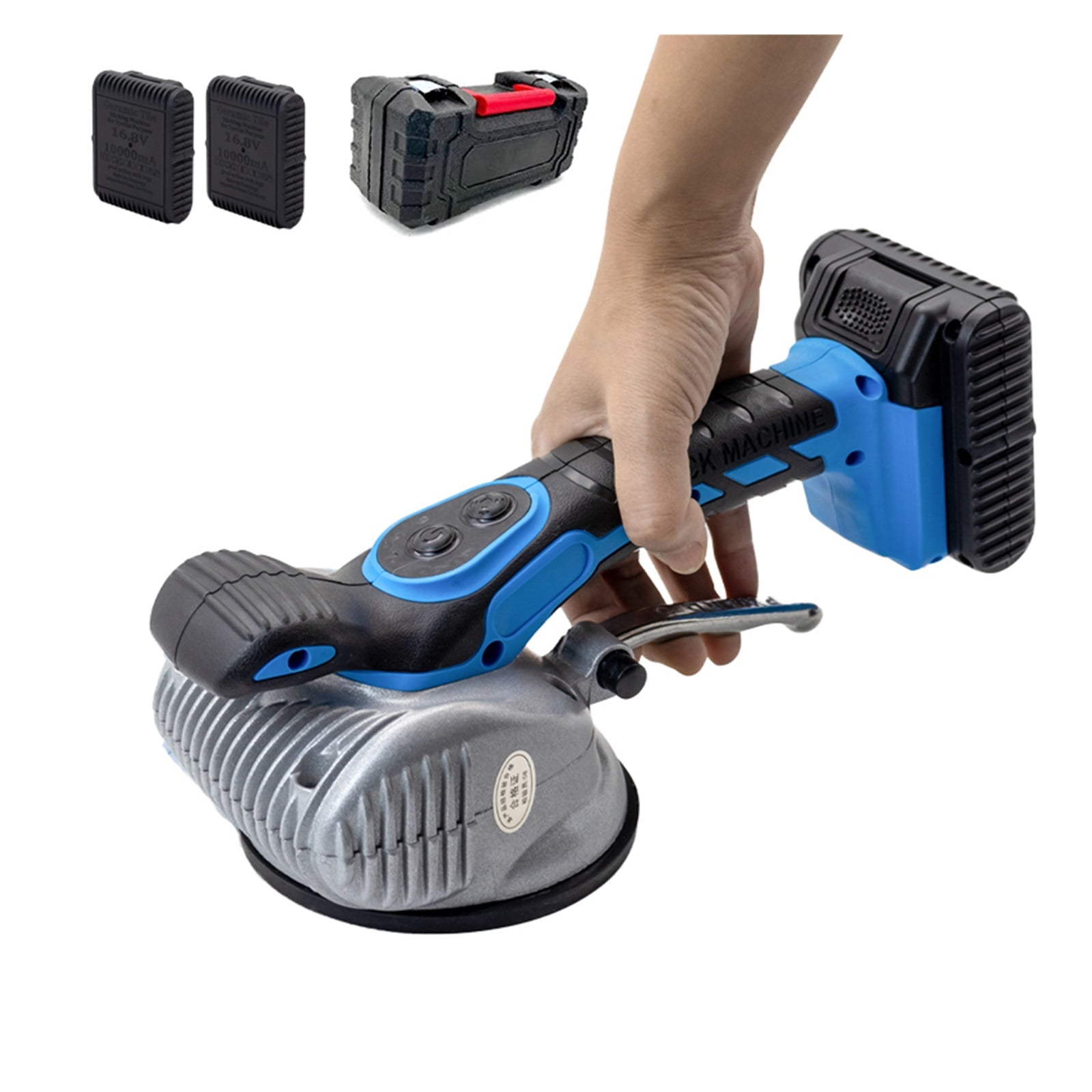 Tile Vibration Machine Automatic Tile Leveling Tiling Machine 6 Speed Tile Tiler 15000VPM Handheld 16.8V 10000mAh 2 Batteries ,Your Good Helper