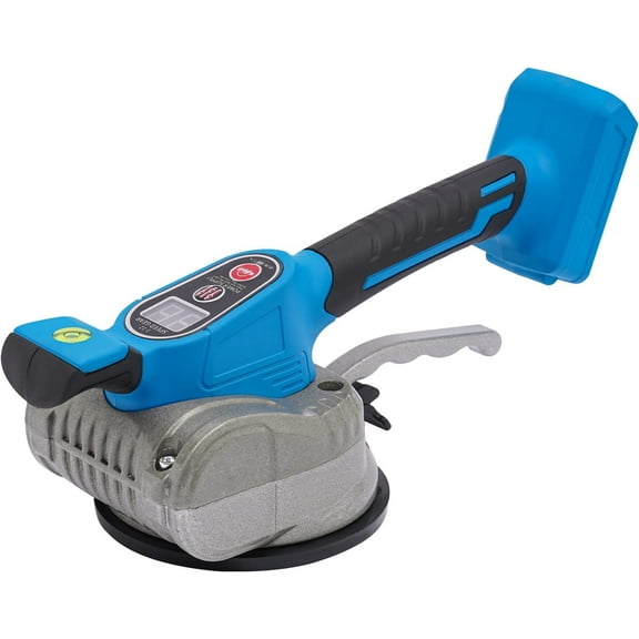 Tile Vibration Machine, Cordless Handheld Tiling Vibrator, Leveling Suction Cup, Digital Display, 9-Speed Adjustable