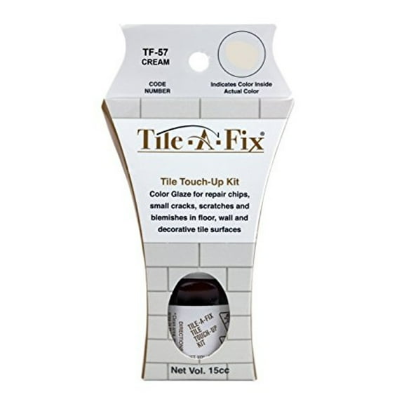 Tile-a-Fix Tile Touch up Repair Glaze for All Tile - Cream (TF-57)