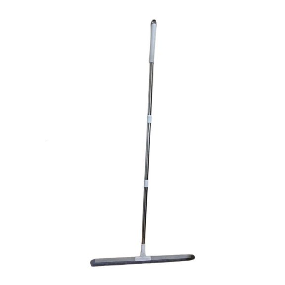 Tile and Wood Water Scraper Cleaner with Long Handle Flexible Edge for Bathroom Shower Cleanup and Daily Household Use