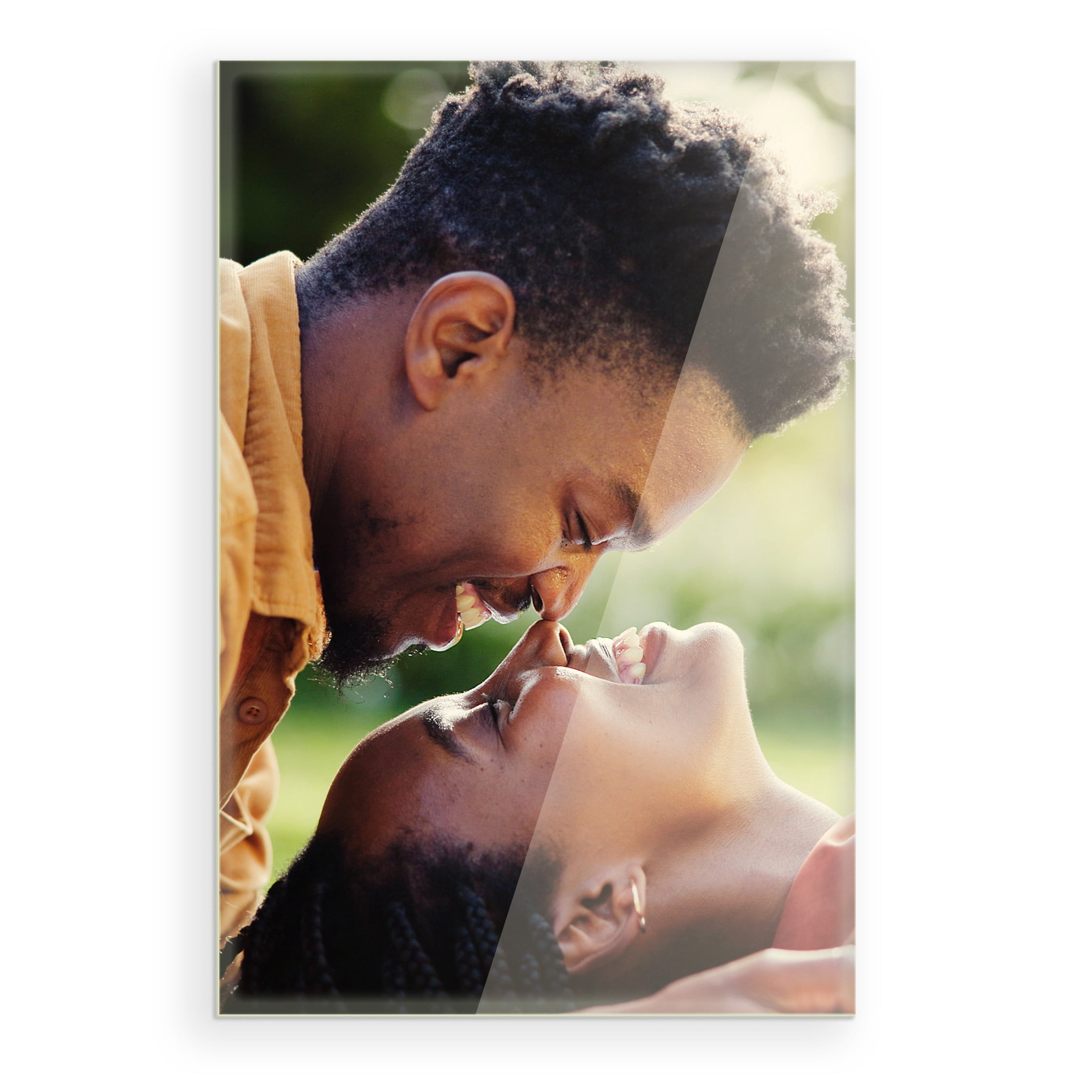 TilePix Glass Premium 16x24 Glass Picture Tile - Customizable Magnetic Photo Tile Picture Frame, Nail-Free Hanging Photo Tile