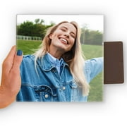 TilePix Glass Premium 8 x 8 Glass Picture Tile - Customizable Magnetic Photo Tile Picture Frame, Nail-Free Hanging Photo Frame