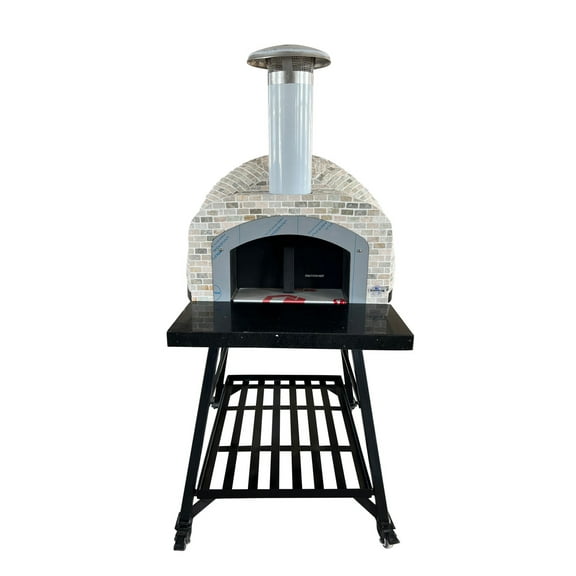 Tiled Cement Outdoor Pizza Oven / Clay Wood Fired Pizza Ovens with Mushroom Mosaic Tiles - OP82