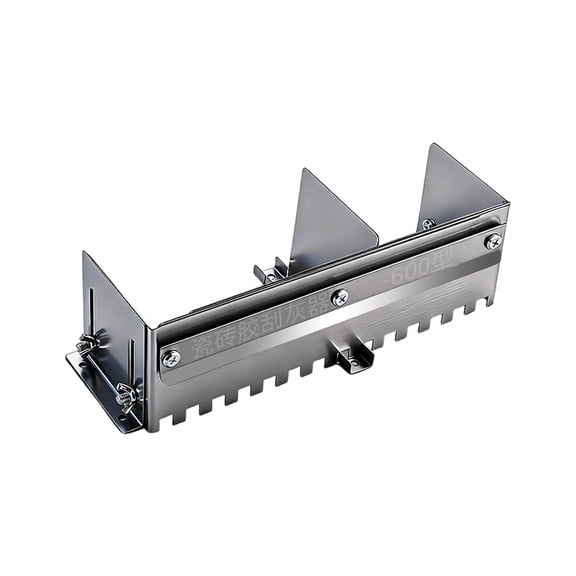 Tiles Laying Tool Stainless Steel Notched Trowel Mortar Comb Adjustable Width Height For Smooth Adhesive Spreading