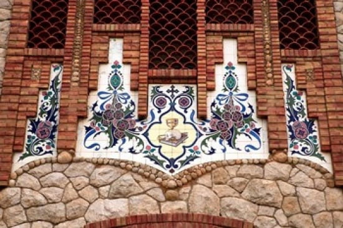Tiles of Santa Maria Magdalena Novelda Spain Canvas Art - Kymri Wilt DanitaDelimont (17 x 11)