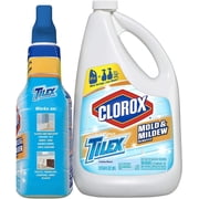Tilex Clorox Mold and Mildew Remover Toilet Tiles Spray 64 fl oz and 32 fl oz - Pack of 2