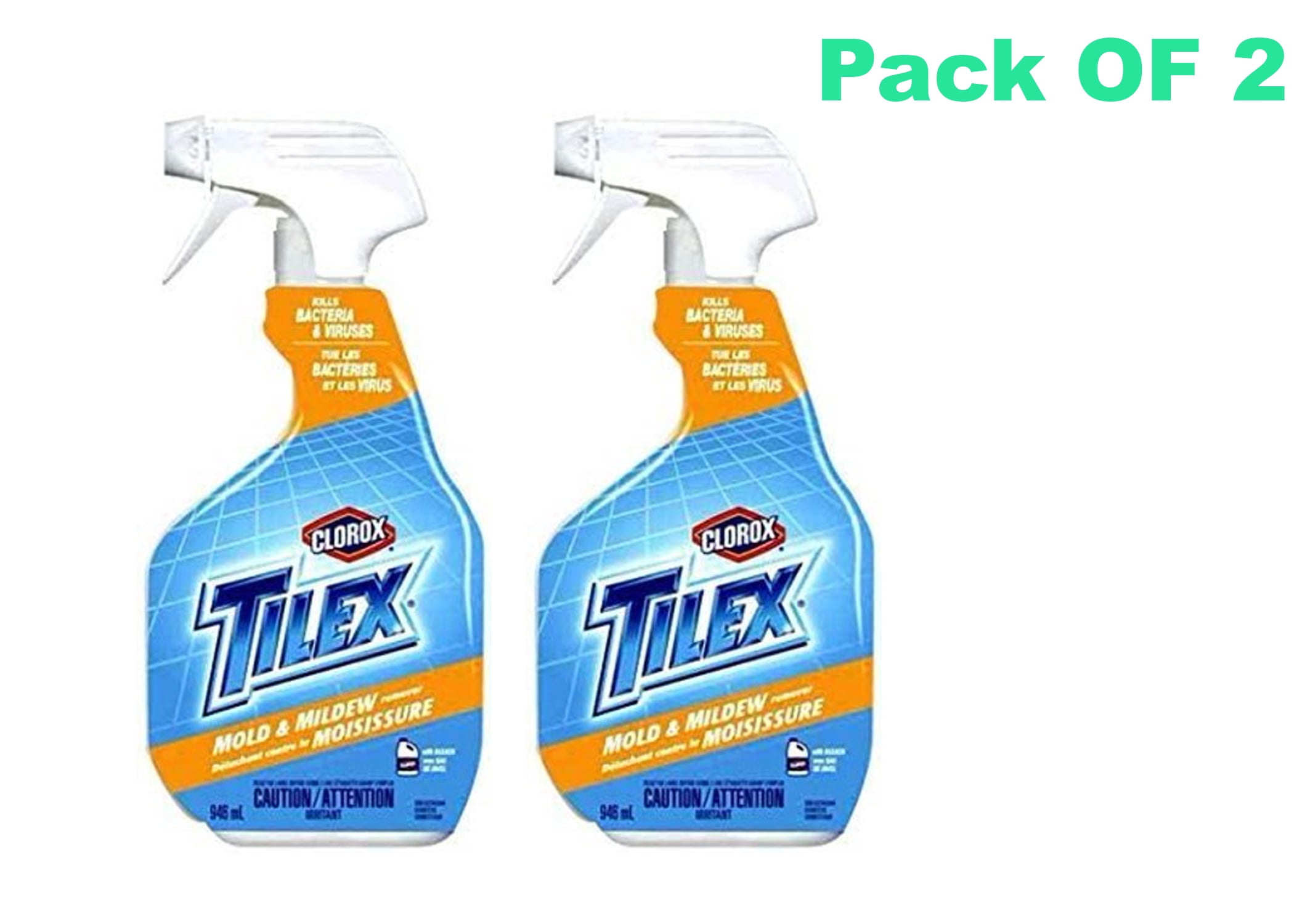 Tilex Plus Mold & Mildew Remover Spray, 32 Fluid Ounce Pack of 2