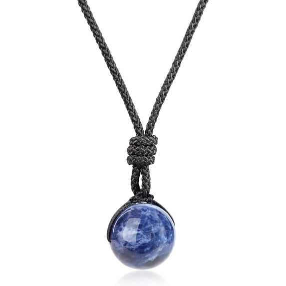 Tilga Crystal Bead Stone Bead Necklace for Men Women