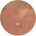 thumbnail image 1 of Tilga Gold Necklace for Women - 14K Gold Plated Dainty Italian Horn Star of David Butterfly Bow Sun Lotus Volleyball Baseball Cowboy Boots Necklace Jewelry Everyday for Women, 1 of 6