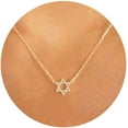 thumbnail image 1 of Tilga Gold Necklace for Women - 14K Gold Plated Dainty Italian Horn Star of David Butterfly Bow Sun Lotus Volleyball Baseball Cowboy Boots Necklace Jewelry Everyday for Women, 1 of 6