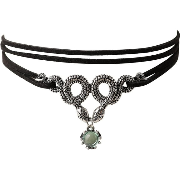 Tilga Gothic Snake Choker Necklace, Gothic Necklace, Goth Choker, Costume Goth Jewelry, Christmas Jewelry Gift for Women