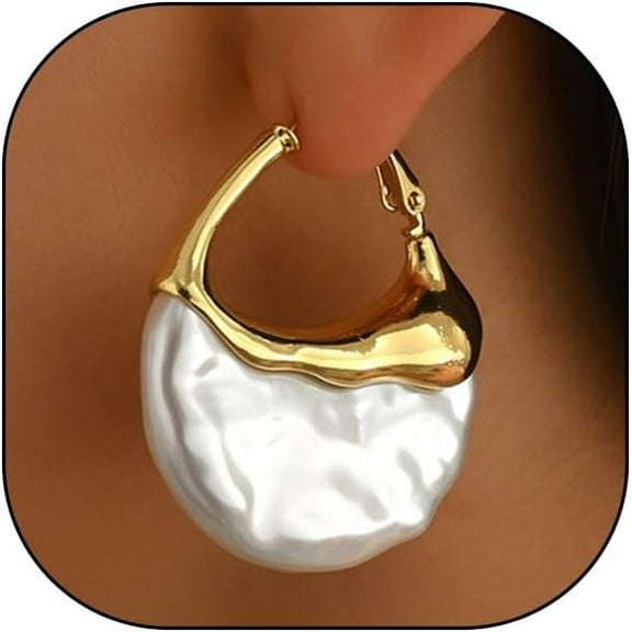 Tilga Pearl Earrings for Women Cute Gold Pearl Drop Dangle Earrings Long Tassel Dangling Bridal Wedding Jewelry Gifts