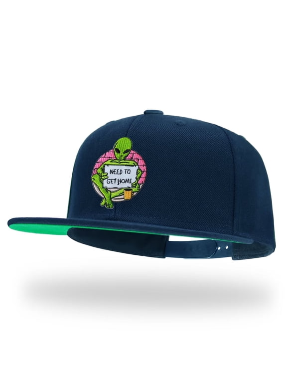 Alien Navy Snapback Hats for Men Women Adjustable Dad Wool Baseball Caps