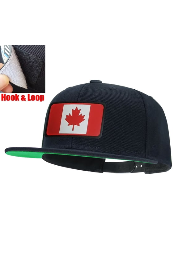 CANADA Flag Black Snapback Hats for Men Women Adjustable Dad Wool Baseball Caps