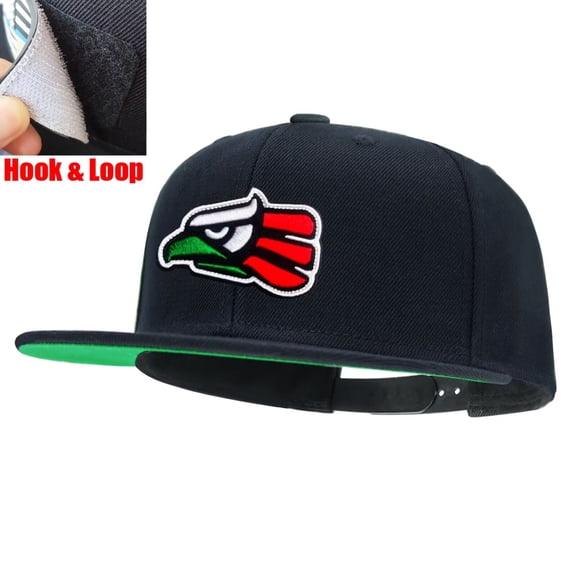 Tilgomedal Eagle Badge Black Snapback Hats for Men Women Adjustable Dad Wool Baseball Caps