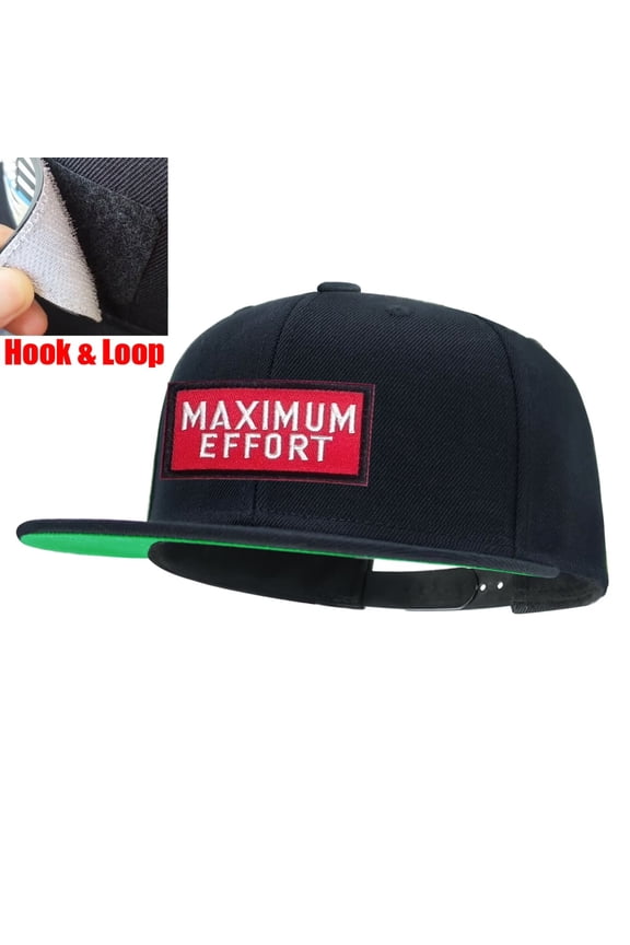 Maximum Effort Black Snapback Hats for Men Women Adjustable Dad Wool Baseball Caps