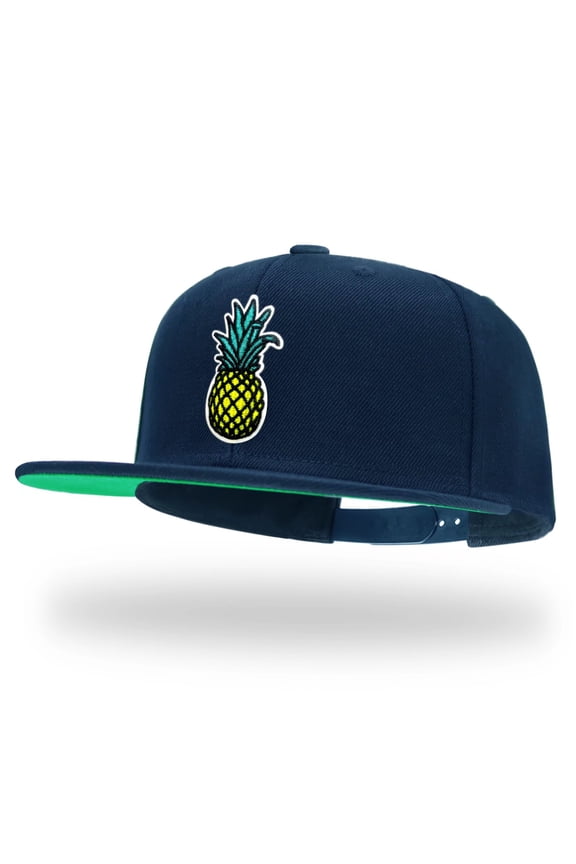 Pineapple Navy Snapback Hats for Men Women Adjustable Dad Wool Baseball Caps