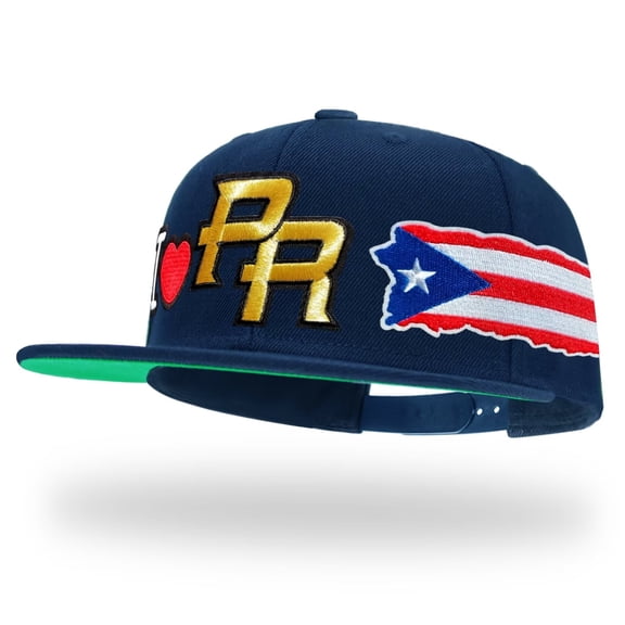 Tilgomedal Puerto Rico Falg Navy Snapback Hats for Men Women Adjustable Dad Wool Baseball Caps