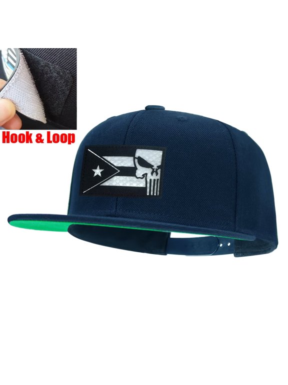 Puerto Rico Skull Navy Snapback Hats for Men Women Adjustable Dad Wool Baseball Caps