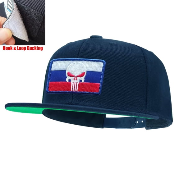 Tilgomedal Skull Badge Navy Snapback Hats for Men Women Adjustable Dad Wool Baseball Caps