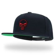Tilgomedal Skull Black Snapback Hats for Men Women Adjustable Dad Wool Baseball Caps