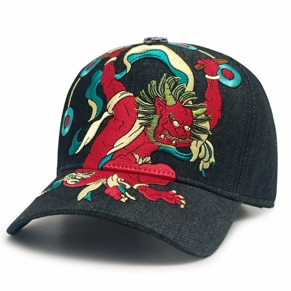 Tilgomedal Japanese Thunder Snapback Hat for Men Women Baseball A frame Cap