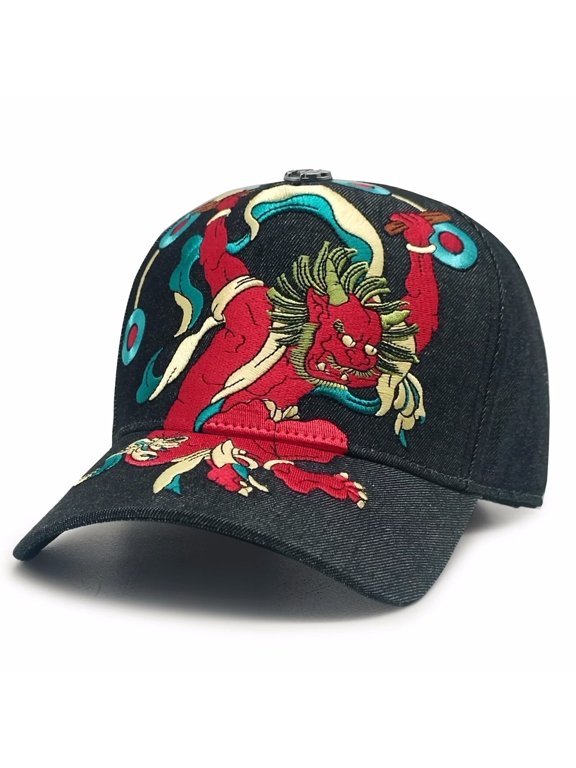 Japanese Thunder Snapback Hat for Men Women Baseball A frame Cap