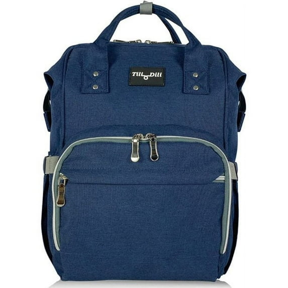 Tili Dili Premium Diaper Backpack with USB Charging Port (Deja Blue)