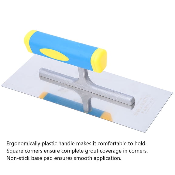 Tiling Tool Professional Plastering Skimming Trowel Tile Flooring Grout Float - Ergonomic Handle for Smooth Application in Various Trades and DIY Projects