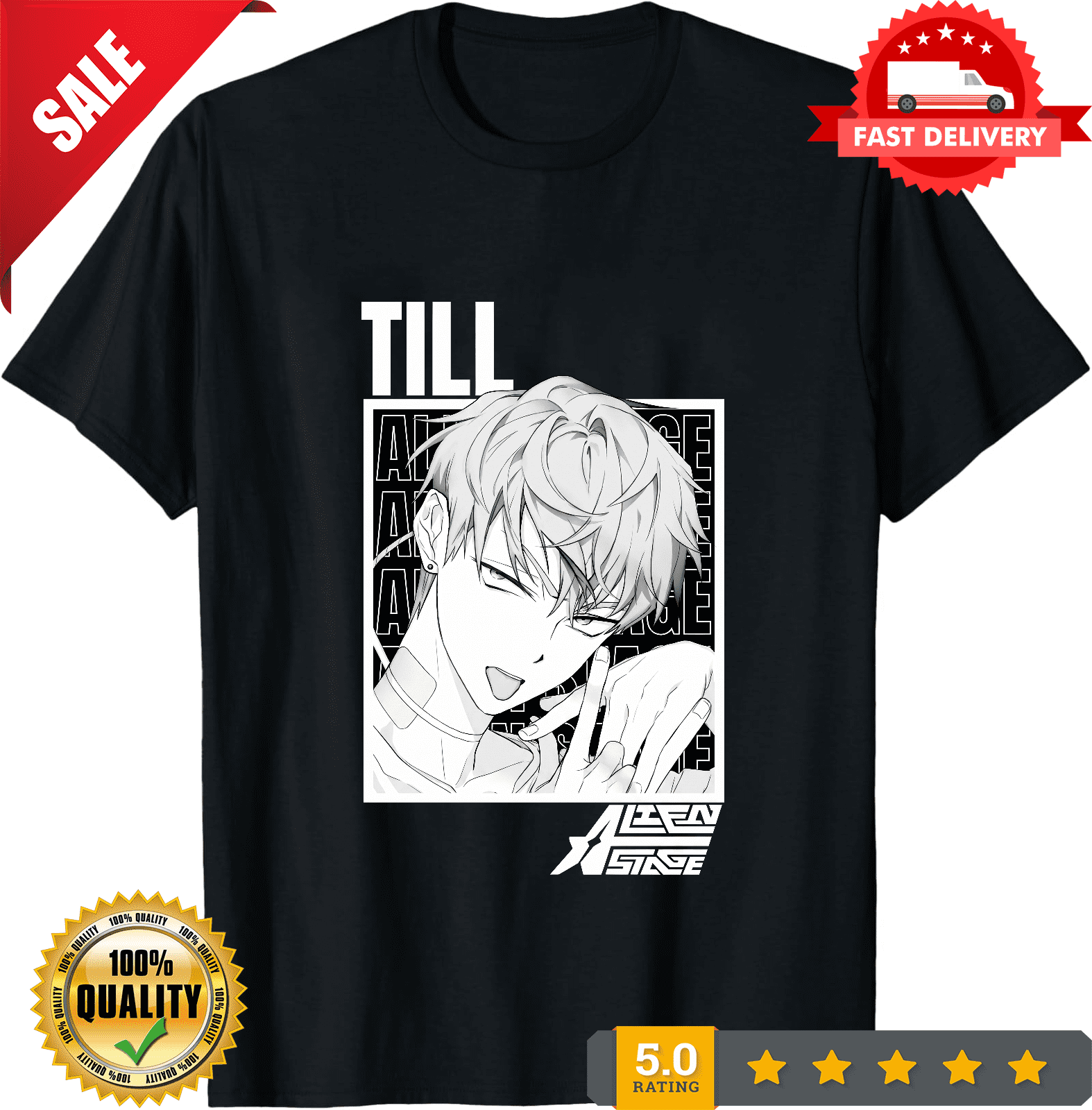 Till Alien Stage Anime T-Shirt Funny Otaku Unisex, ULTRA LIMITED ...