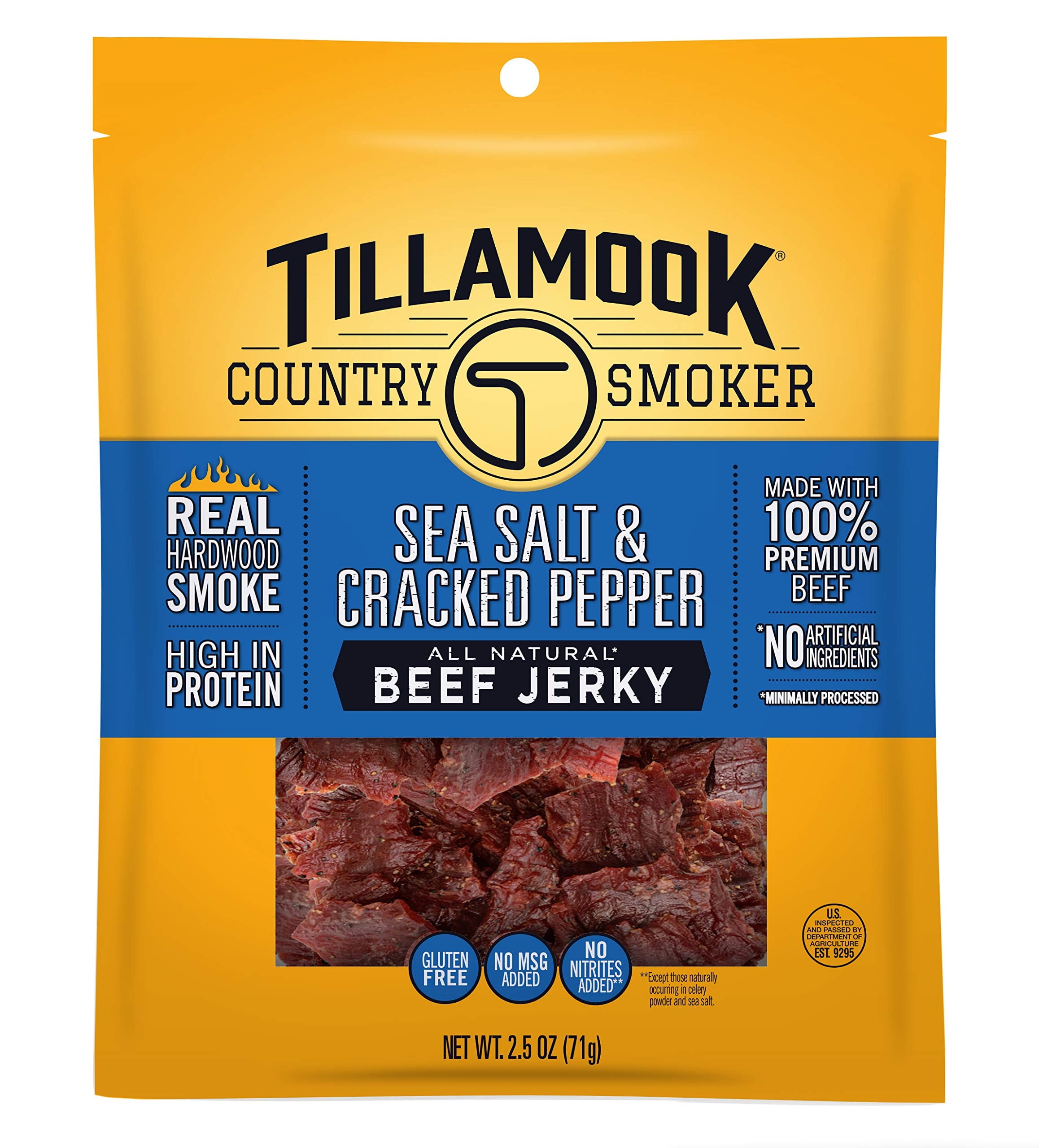 Tillamook 2.5oz Salt & Pepper Beef Jerky